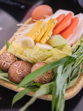 Shabu hot set shabu of hot japon yemeği.