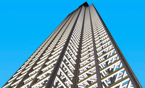 建筑建筑的三维渲染 建筑概念 — 图库照片