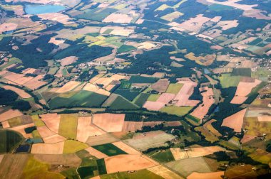 Şehrin anteninin havadan görünüşü 