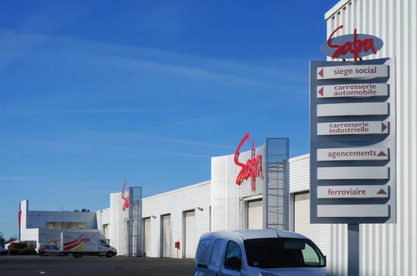 Albi France Décembre 2021 Installations Aménagement Intérieur Carrosserie Industrielle Safra — Photo