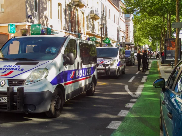 Albi Francia Mayo 2017 Vehículos Las Unidades Control Multitudes Policía — Foto de Stock