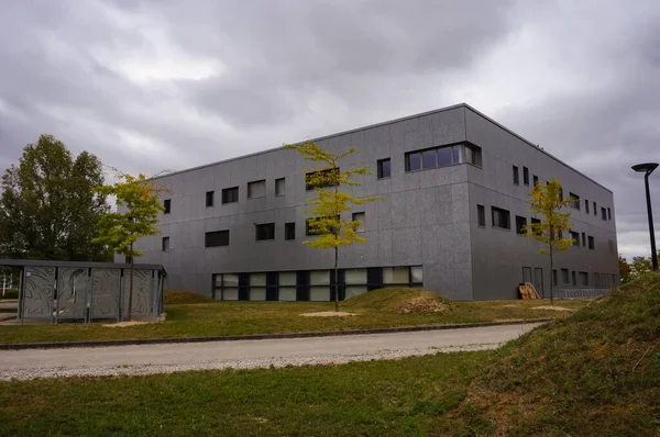 Troyes Francia Sept 2020 Construcción Una Sucursal Local Escuela Ingeniería — Foto de Stock