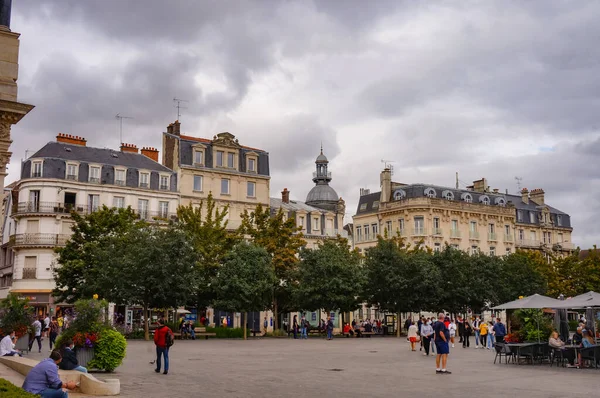 Troyes Frankrijk September 2020 Levendige Place Alexandre Israël Het Stadhuis — Stockfoto