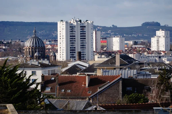 Weitreichender Blick Vom Entfernten Saint Nicaise Auf Die Wohnviertel Saint — Stockfoto