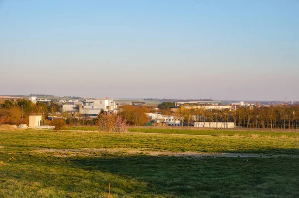 Reims Frankrijk Maart 2021 Braakliggend Land Bij Rouliers Road Buurt — Stockfoto