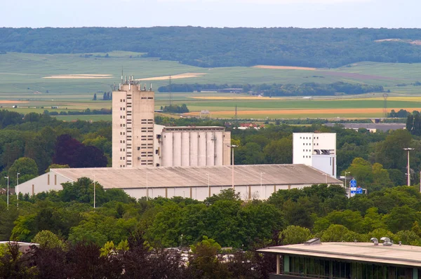 Reims Frankrijk Juni 2021 Vanuit Verte Gezien Graancirkels Liften Bij — Stockfoto