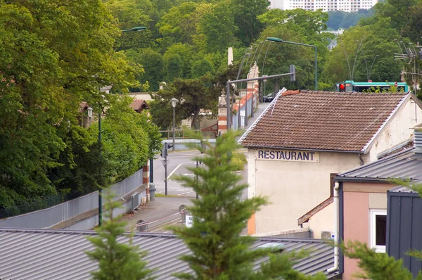 Reims Frankreich Juni 2021 Blick Von Oben Über Die Hausdächer — Stockfoto