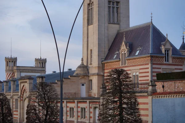 프랑스 2022년 유명한 프랑스 샴페인 프로듀서 Vranken Pommery의 자산에 전형적인 — 스톡 사진