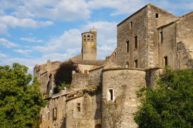 Fransa şehrindeki antik mimari görüşü