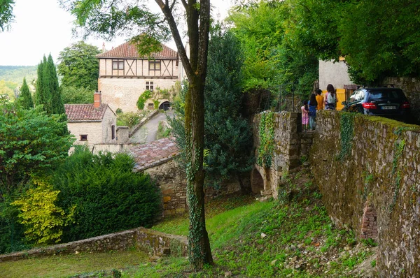 Cordes Sur Ciel France Aug 2021 Stone Ramparts Old Traditional — Stock Photo, Image