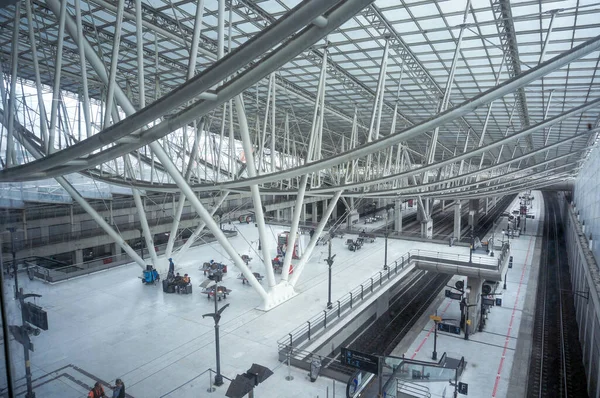 Letiště Paříž Roissy Charles Gaulle Francie Červenec 2019 Pavilon Železniční — Stock fotografie