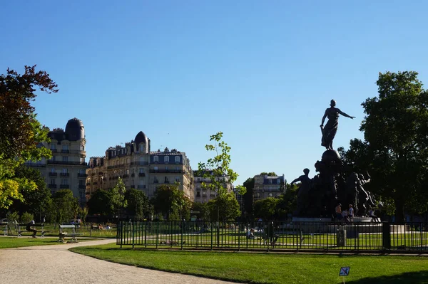 프랑스 2019년 플레이스 네이션의 광장과 빈센느 근처의 국가를 대표하는 — 스톡 사진