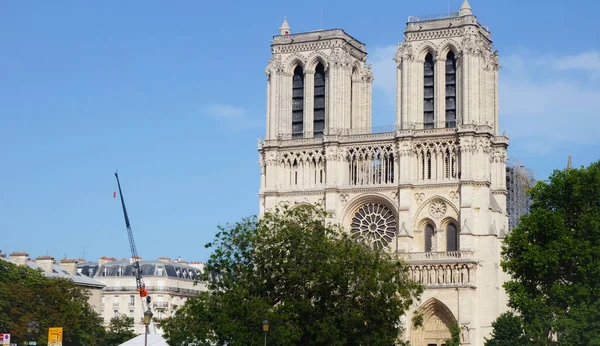 Notre Dame Paris Avril 2019 Cette Cathédrale Gothique Inscrite Patrimoine — Photo