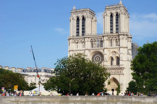 Notre Dame Paris Partir Abril 2019 Esta Catedral Gótica Uno —  Fotos de Stock