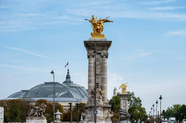 Paris France Sept 2022 Toiture Verre Grand Palais Premier Plan — Photo