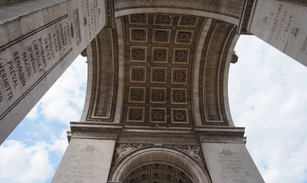 París Francia Julio 2019 Bajo Arco Del Triunfo Arco Del — Foto de Stock