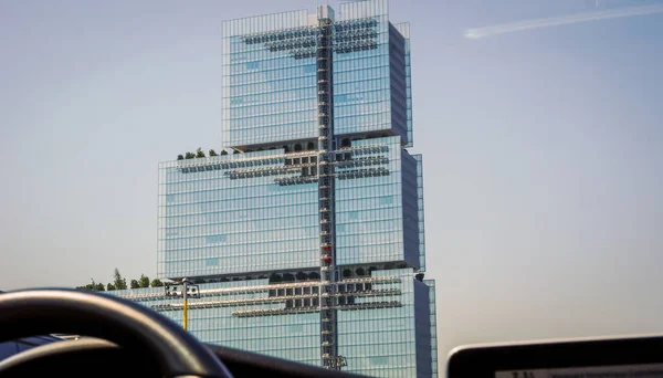 Moderna Byggnader Med Reflektion Fönstren — Stockfoto