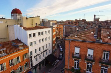 Avrupa kentinin tarihi binalarının manzarası