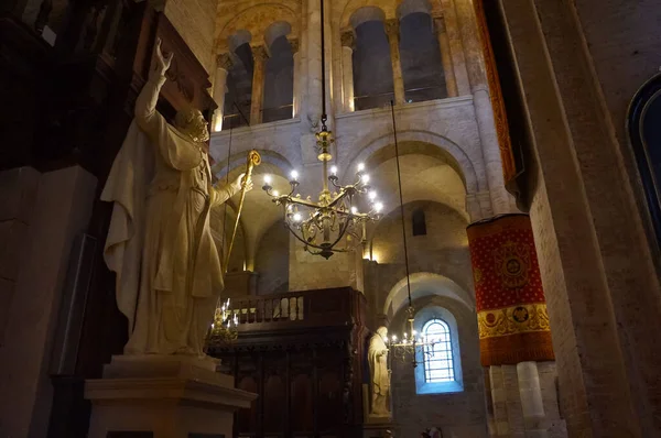 Тулуза Франція Січня 2023 Року Статуя Святого Сильвестра Історичного Єпископа — стокове фото