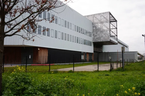Toulouse, France -March 2020- Front of the Cancer Research Center of Toulouse (CRCT) in the Oncopole, jointly run by the CNRS, INSERM and Paul Sabatier University within the Cancer Bio Sant Cluster