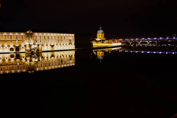 Unesco World Heritage Site Toulouse France Night View Former Poorhouse — Foto de Stock