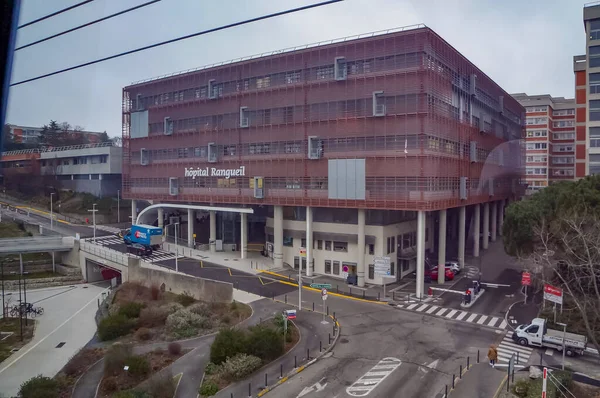 Tuluza Francja Styczeń 2023 Widok Góry Obiekty Szpitala Uniwersyteckiego Rangueil — Zdjęcie stockowe
