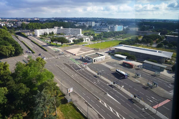 Toulouse Frankrike Juni 2023 Förhöjd Utsikt Från Teleo Antenn Spårväg — Stockfoto