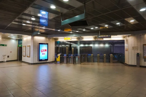 Toulouse Frankrike Juli 2020 Hall Inne Tunnelbanestationen Carmes Med Kakel — Stockfoto