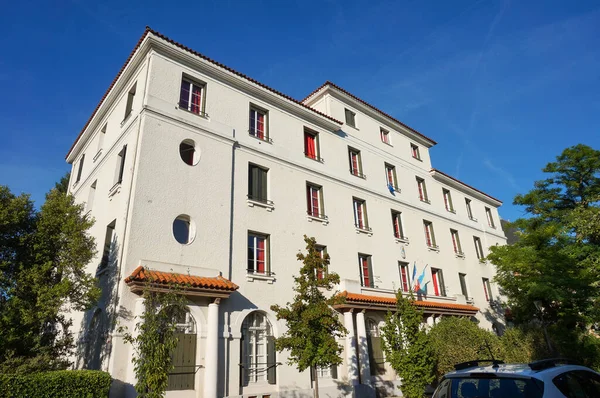 Paris, Fransa - 6 Eylül 2023 - Fransa ve Arjantin tarafından yönetilen bir öğrenci yurdu olan Cit Internationale de Paris Arjantin Vakfı (CIUP, Uluslararası Üniversite Kampüsü)