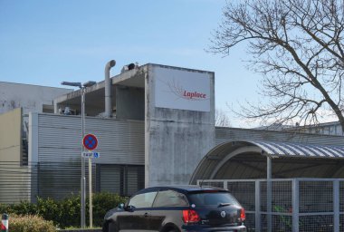 Toulouse, France - March 15, 2024 - Research facility of LAPLACE, a laboratory on plasma and energy conversion, on the campus of Toulouse III-Paul Sabatier University in Rangueil Science Complex clipart