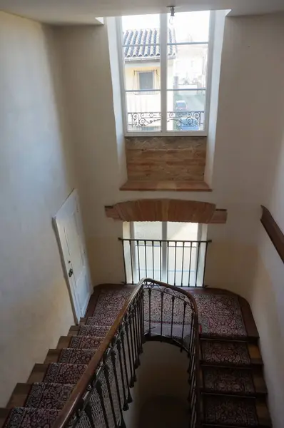 Gaillac France Feb 2024 Elegant Main Staircase Fine Historic Manor — Stock Photo, Image