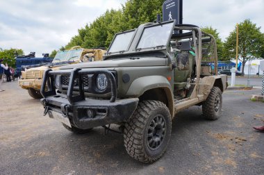 Paris Nord Villepinte, Fransa - 19 Haziran 2024 - Fennec II, Eurosatory 'de Japon Suzuki Jimny şasesi temel alınarak Fransız üreticisi Technamm tarafından üretilen bir arazi hafif aracı.