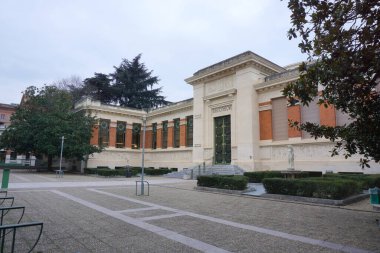 Toulouse, France - Dec. 11, 2024 - The Study and Heritage Library of Toulouse, built in the 1930s; the institution is in charge of the legal deposit for printing clipart