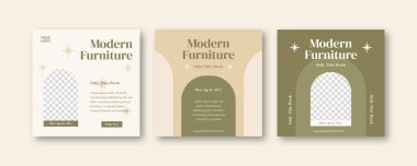 Mobilya Instagram sosyal medya gönderme şablonu