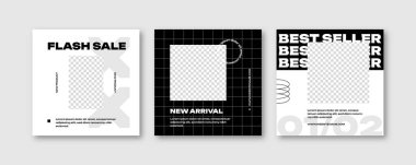 Moda satışı sosyal medya gönderme şablonu