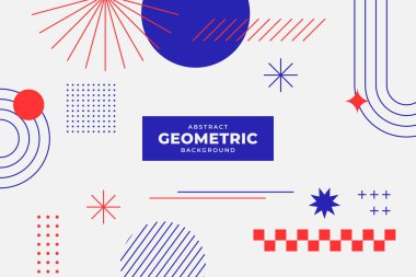 Modern minimalist geometric background layout clipart