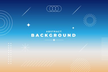 Metin için alanı olan soyut geometrik gradyan arkaplan. Grafik projeleri, kapaklar, afişler, posterler için modern tasarım ve soyut lo-fi çok renkli antika retro ile daha fazlası. Mavi ve koyu renkler.