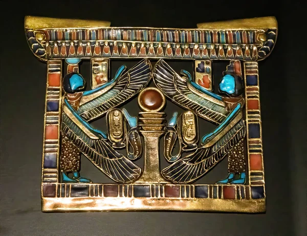 Нагрудный Амулет Гробницы Тутанхамона — стоковое фото