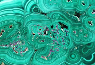 Malachite slice as a background