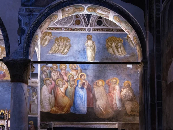Padova Itálie Dubna 2023 Vzhled Vzkříšeného Ježíše Starověkého Křtitelnice Padově — Stock fotografie