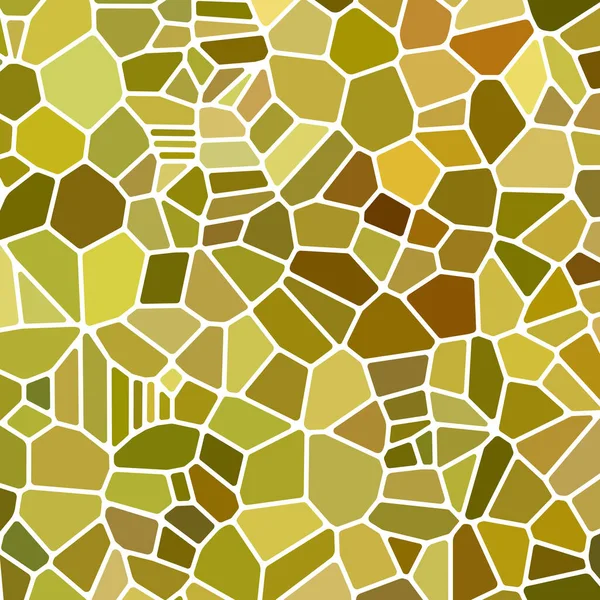 Abstrait Vecteur Teinté Fond Mosaïque Verre Jaune Brun — Image vectorielle