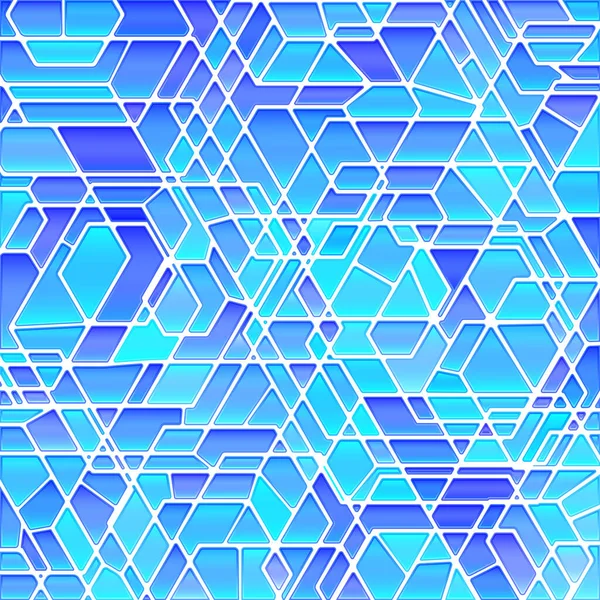 Abstracte Vector Glas Lood Mozaïek Achtergrond Blauw Violet — Stockvector