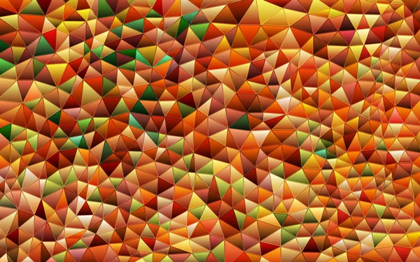 Mosaikkbakgrunn Abstrakt Glass Fargede Trekanter Oransje Røde Trekanter – stockvektor