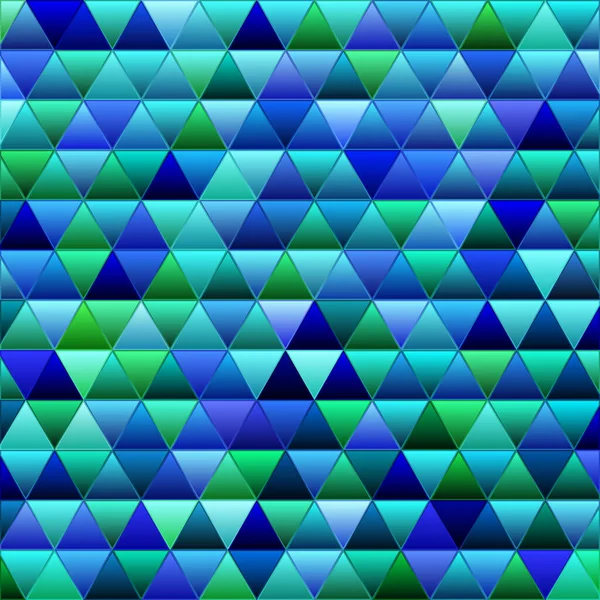 Abstrato Vetor Manchado Vidro Triângulo Mosaico Fundo Azul Verde Triângulos — Vetor de Stock