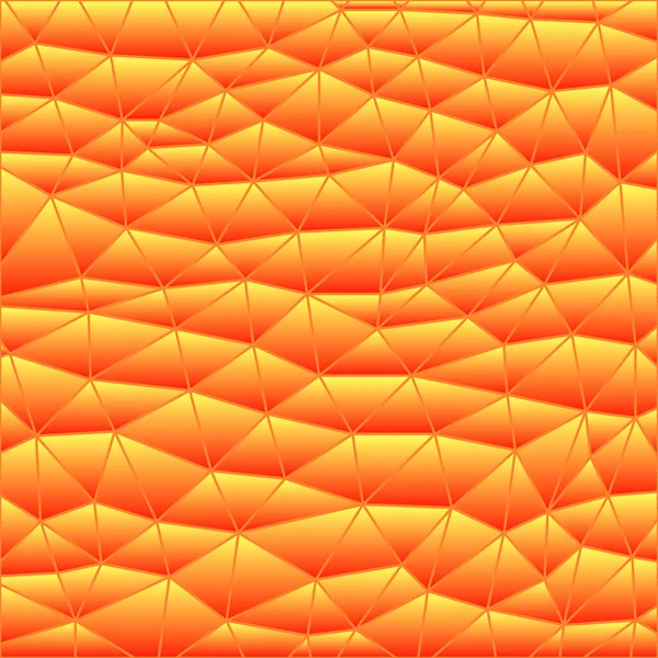 Абстрактный Вектор Витражи Треугольный Мозаичный Фон Оранжевый — стоковый вектор