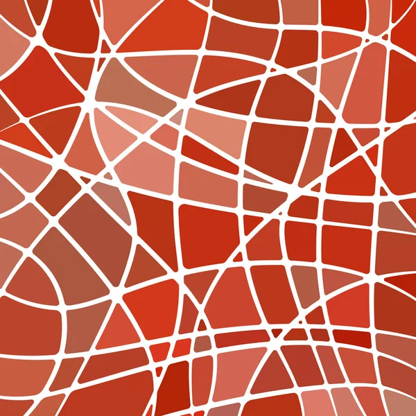 Abstraktní Vektorové Mozaiky Barevného Skla Červené Hnědé — Stockový vektor
