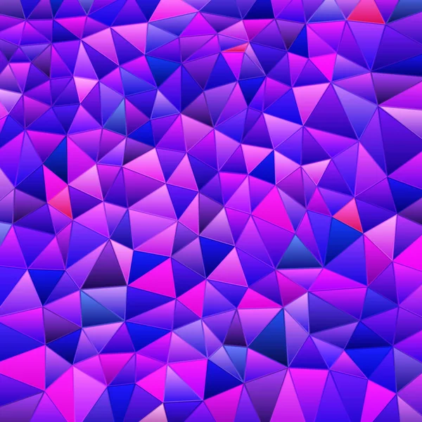Abstrakt Vektor Färgat Glas Triangel Mosaik Bakgrund Blå Och Violett — Stock vektor