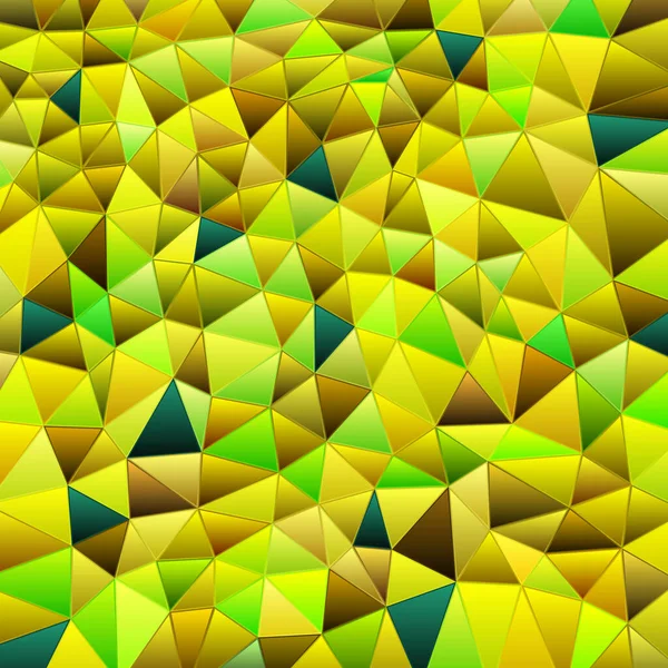 Abstrakte Vektor Buntglasdreieck Mosaik Hintergrund Gelb Und Braun — Stockvektor