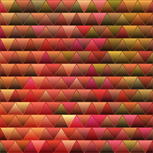 Vector Abstracto Vidrieras Triángulo Mosaico Fondo Rojo Marrón — Vector de stock