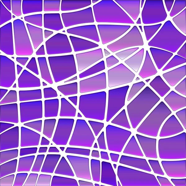 Abstrakt Vektor Färgat Glas Mosaik Bakgrund Lila Och Violett — Stock vektor